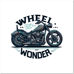 Motorcycle Wheel Wonder Posters and Art